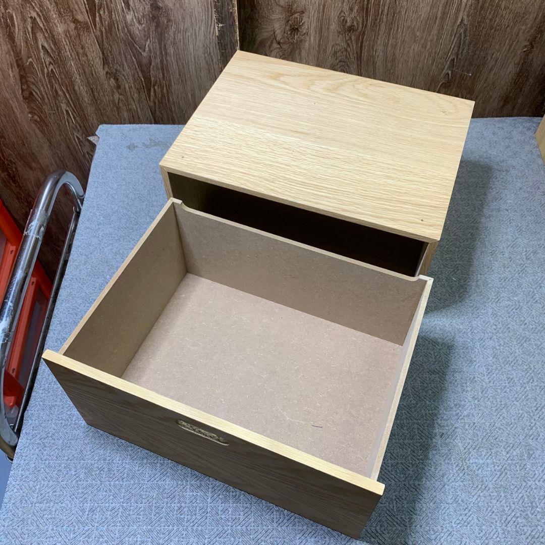 J575 無印良品 スタッキングチェスト シェルフ オーク材 引き出し
