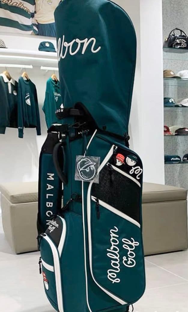 マルボンゴルフキャディバッグ　スタンド式グリーン