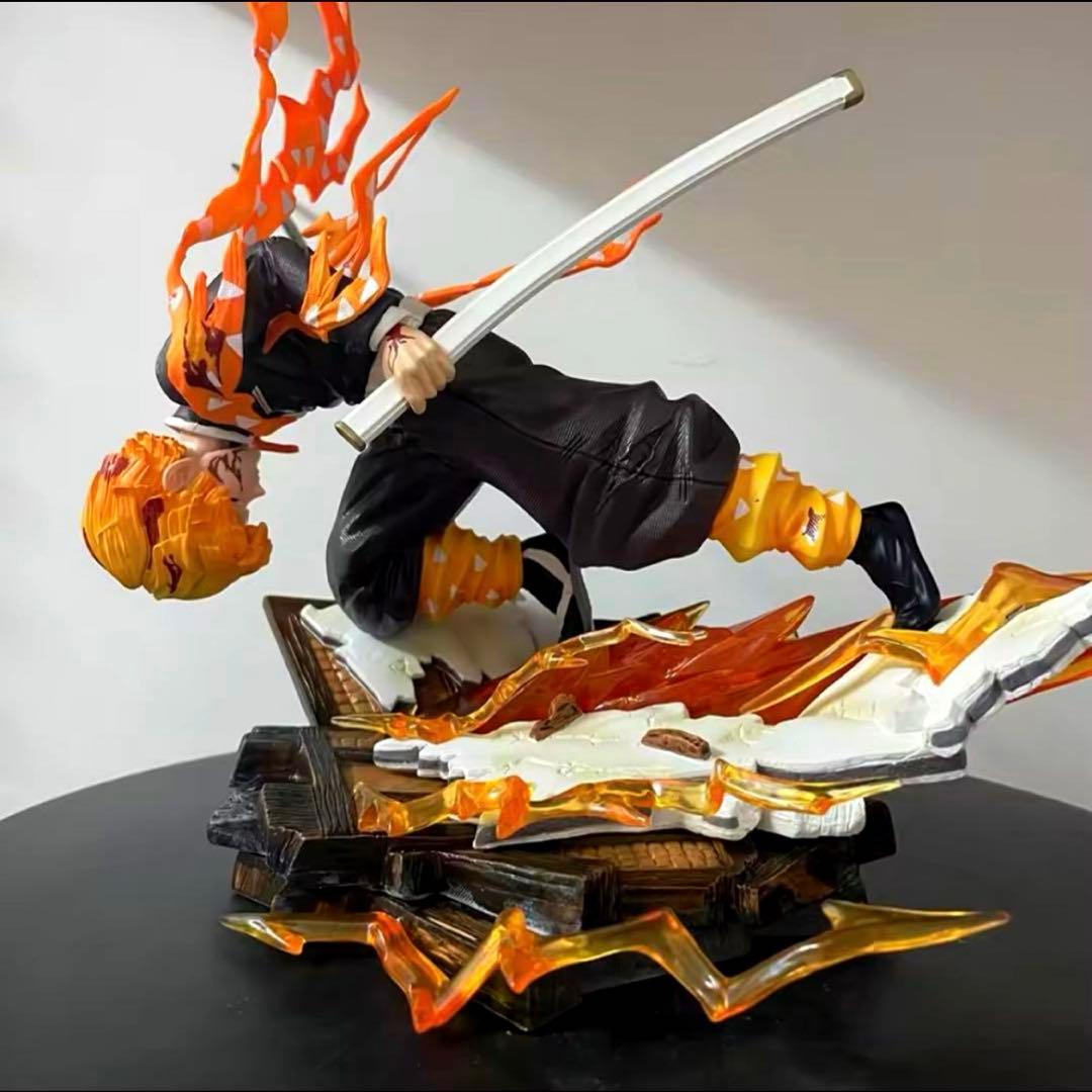 28cm 鬼滅の刃 我妻善逸 火雷神 フィギュア ガレージキット