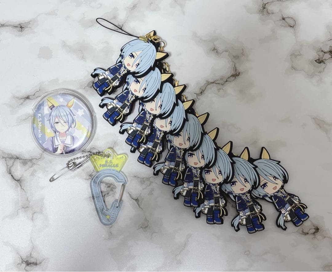 ウマ娘 ケイエスミラクル 痛バ 缶バッジ ラバスト