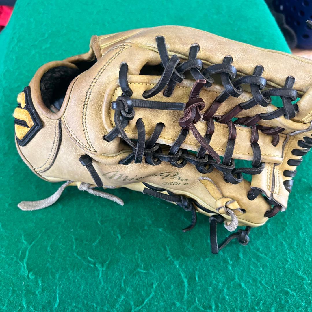 Mizuno 硬式グローブ 右投げ ベージュ 外野手用