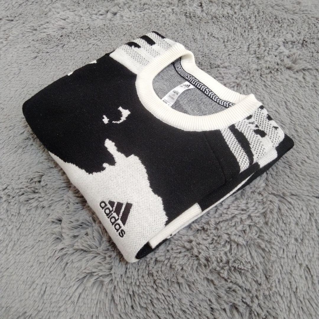 adidas♡ゴルフ柄がお洒落♡ニット♡L〜　ゴルフ/スポーツ