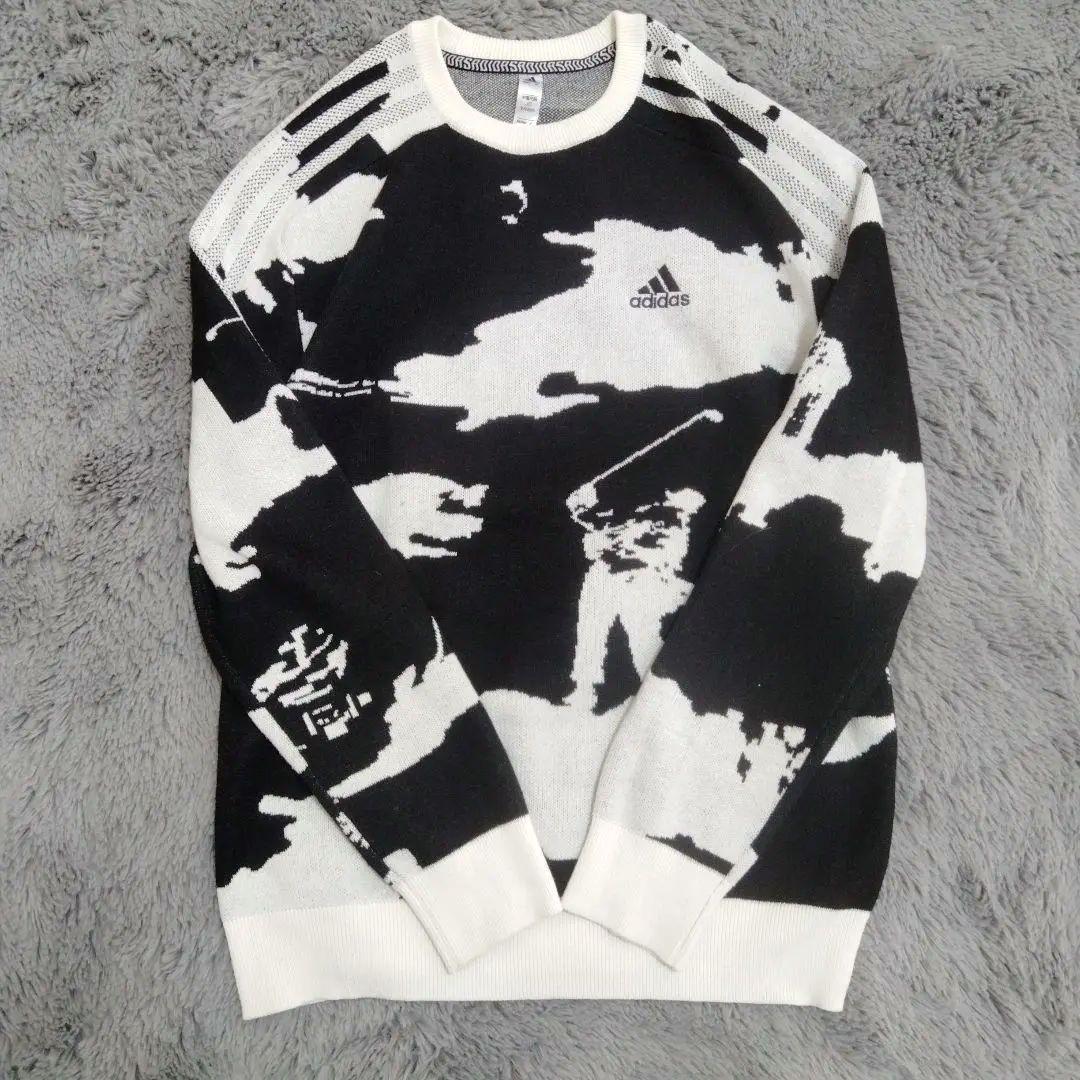 adidas♡ゴルフ柄がお洒落♡ニット♡L〜　ゴルフ/スポーツ