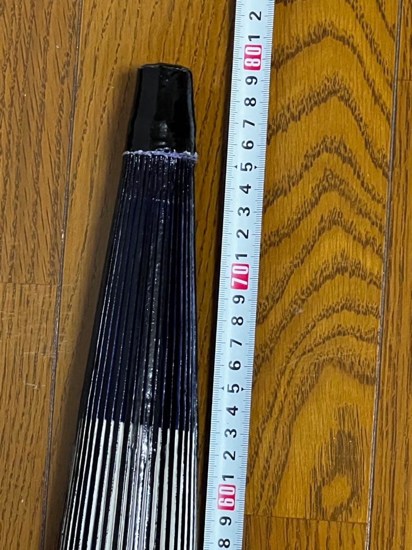舞踊傘 紫と白の円形デザイン 約80cm