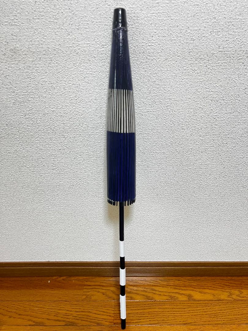 舞踊傘 紫と白の円形デザイン 約80cm
