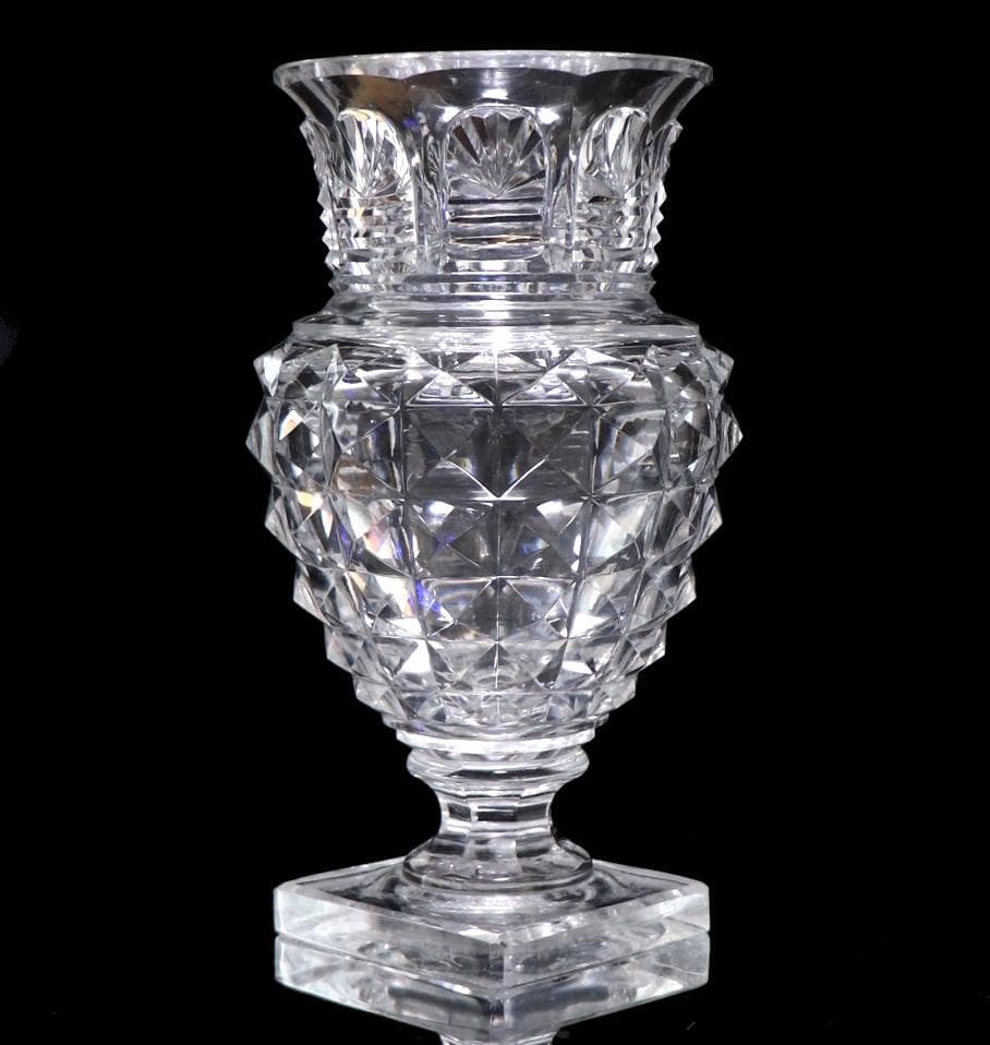 オールド・バカラ 1830年 希少モデル ダイヤモンドカット 大型切子花瓶