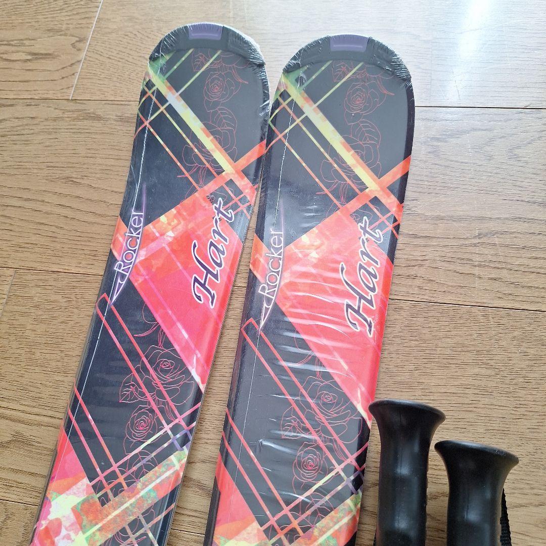新品未使用⭐自宅保管品⭐Hart Rocker スキー 140cm ポール付き
