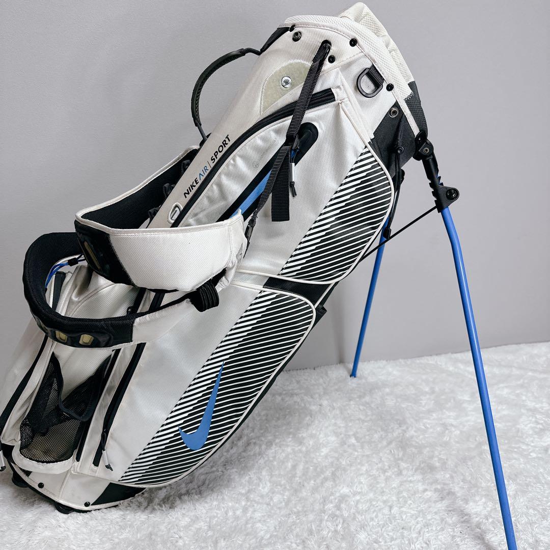 春ゴルフに◎ NIKE 軽量スタンドキャディバッグ 7分割 フード有