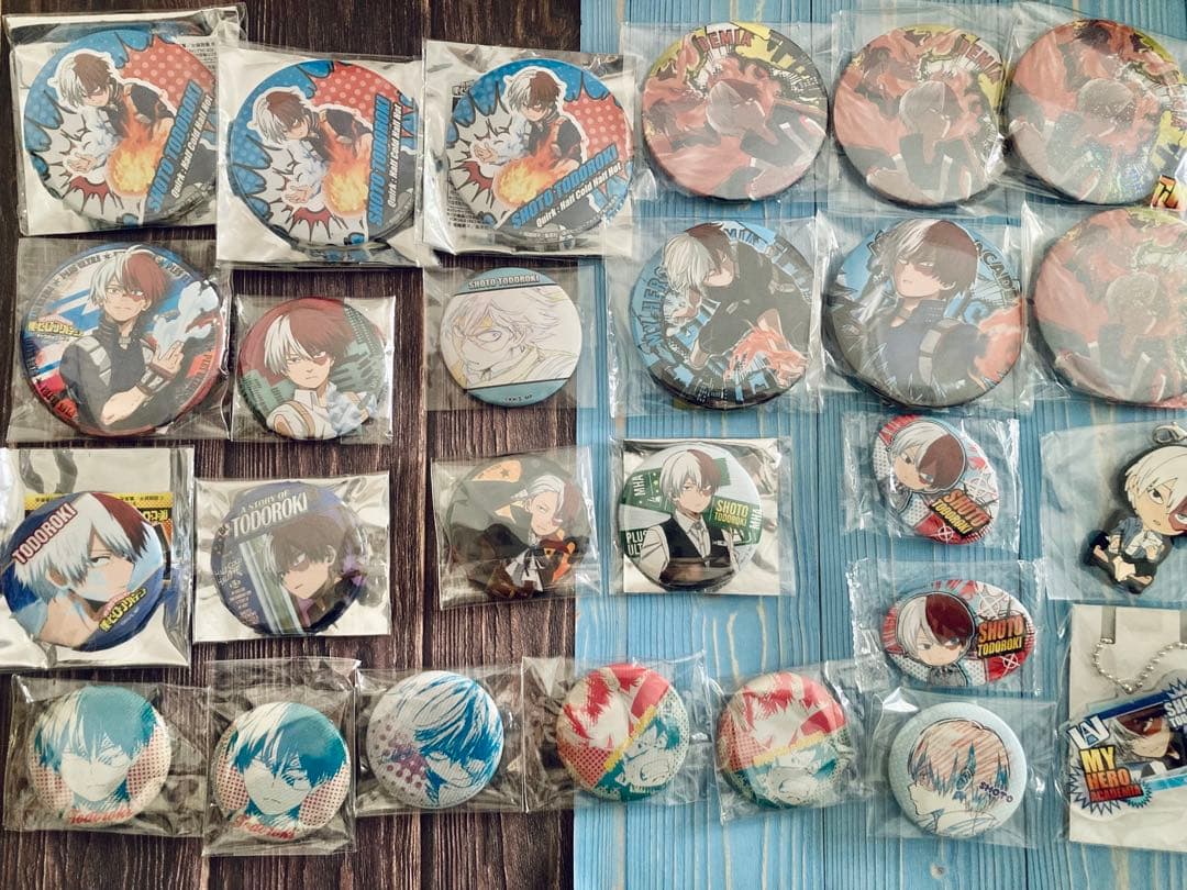 僕のヒーローアカデミア　ヒロアカ　轟焦凍　まとめ売り　缶バッジ　ラバスト