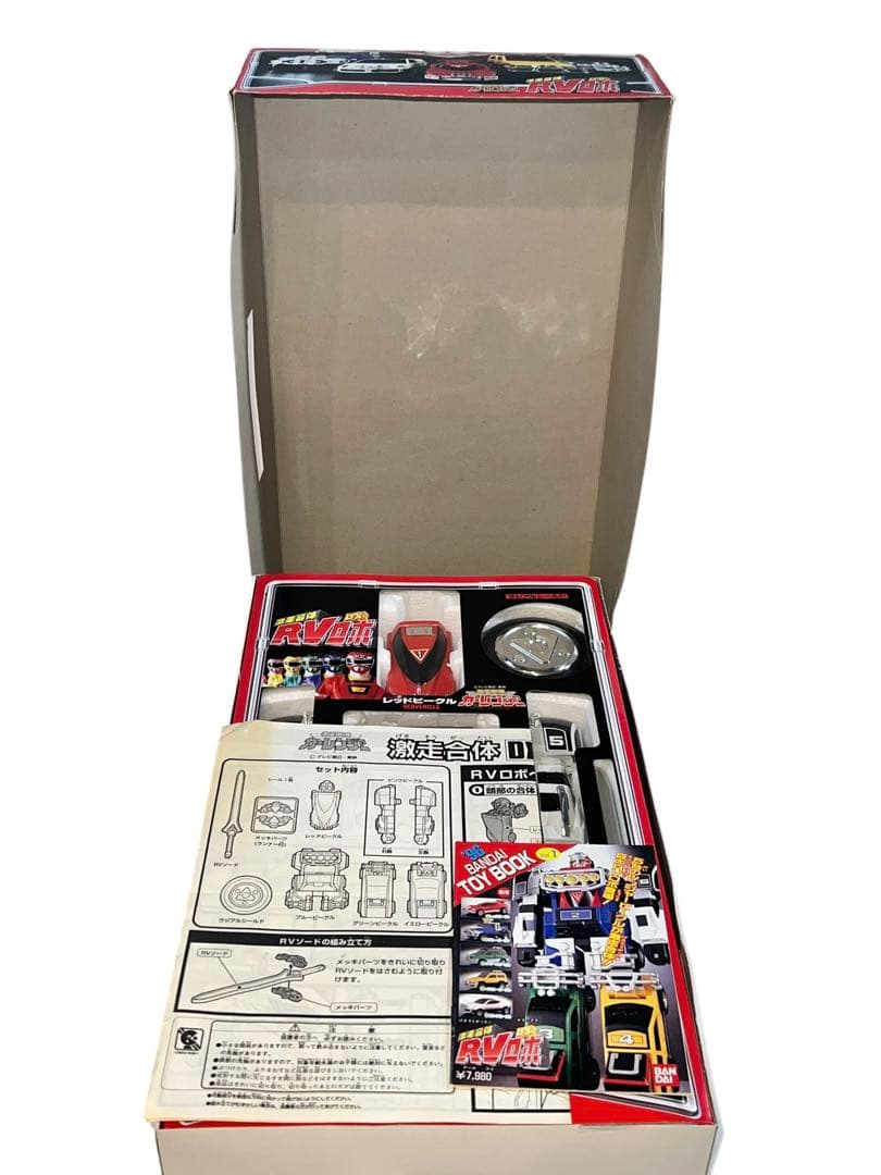 極美品 激走戦隊カーレンジャー RVロボ　箱説あり