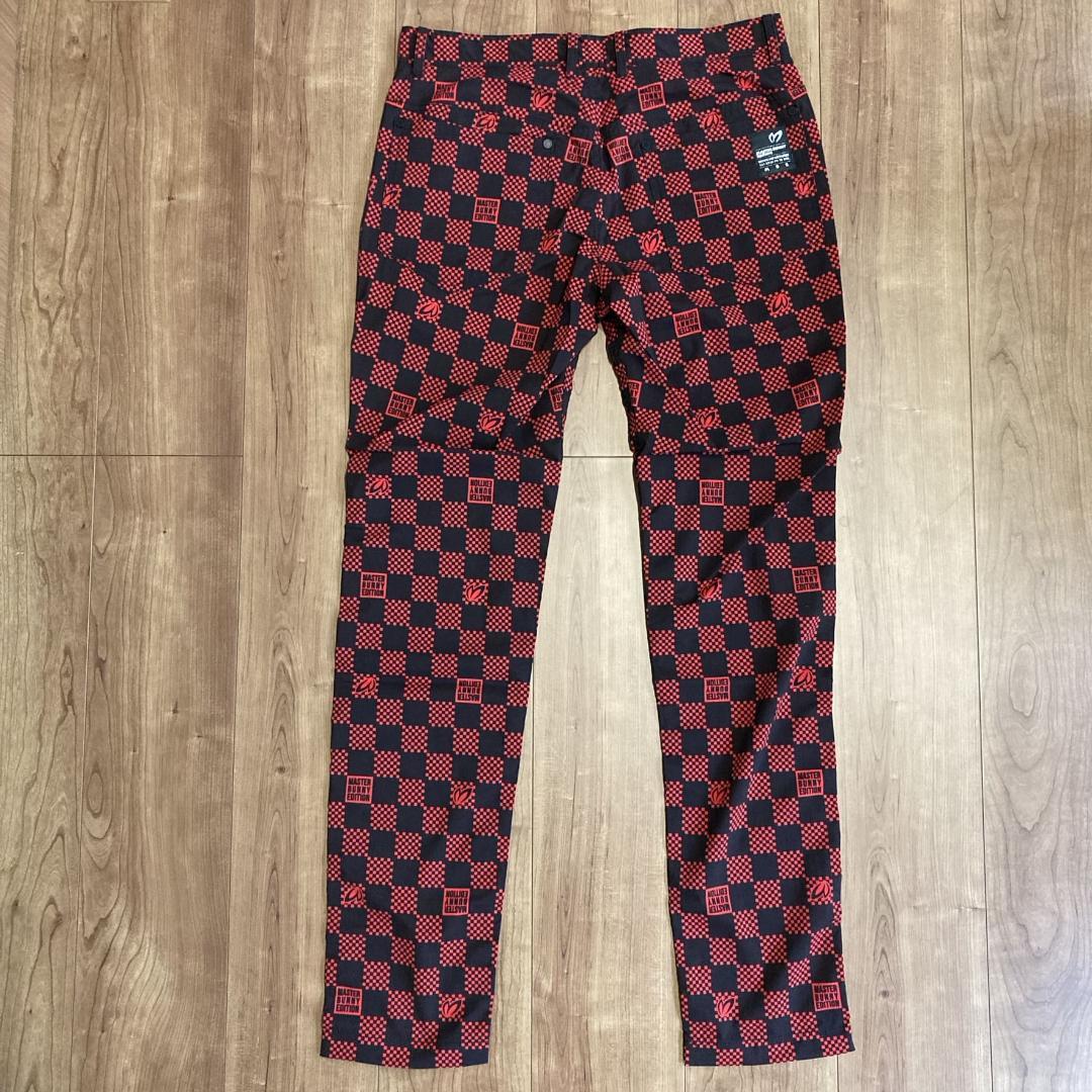 新品　マスターバニーエディション　チェッカーフラッグ　ゴルフストレッチパンツ