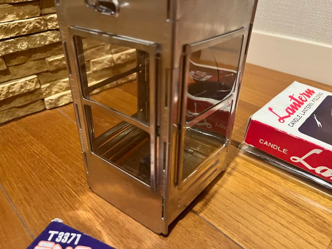 昭和レトロ　屋根型折りたたみランタン　セット　未使用品