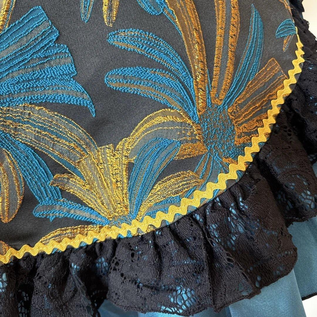 Mariquita ピキージョ・エプロンセット花柄刺繍