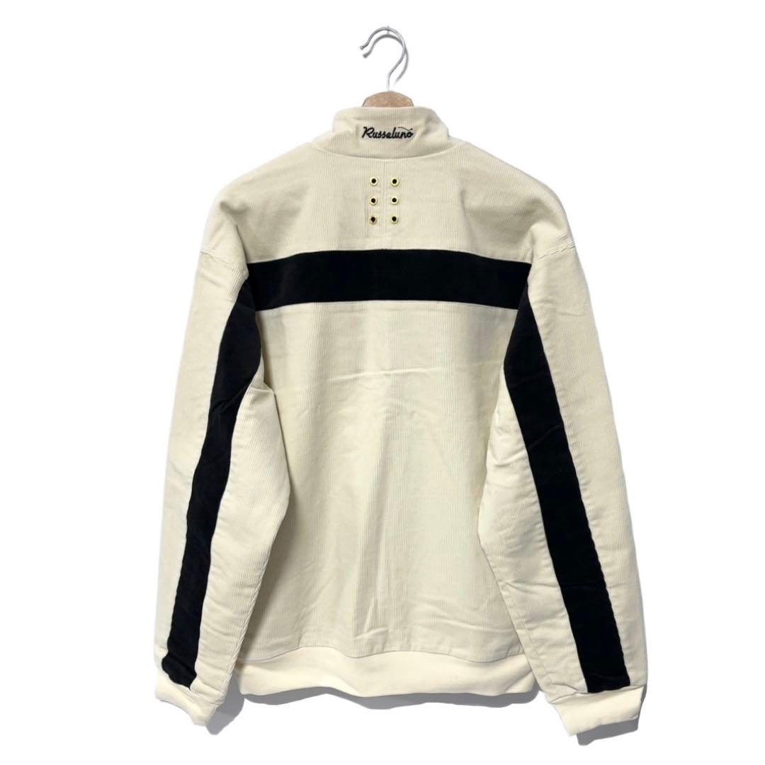 ラッセルノ ゴルフ キャディーバッグ コーデュロイ アノラック ホワイト 2XL