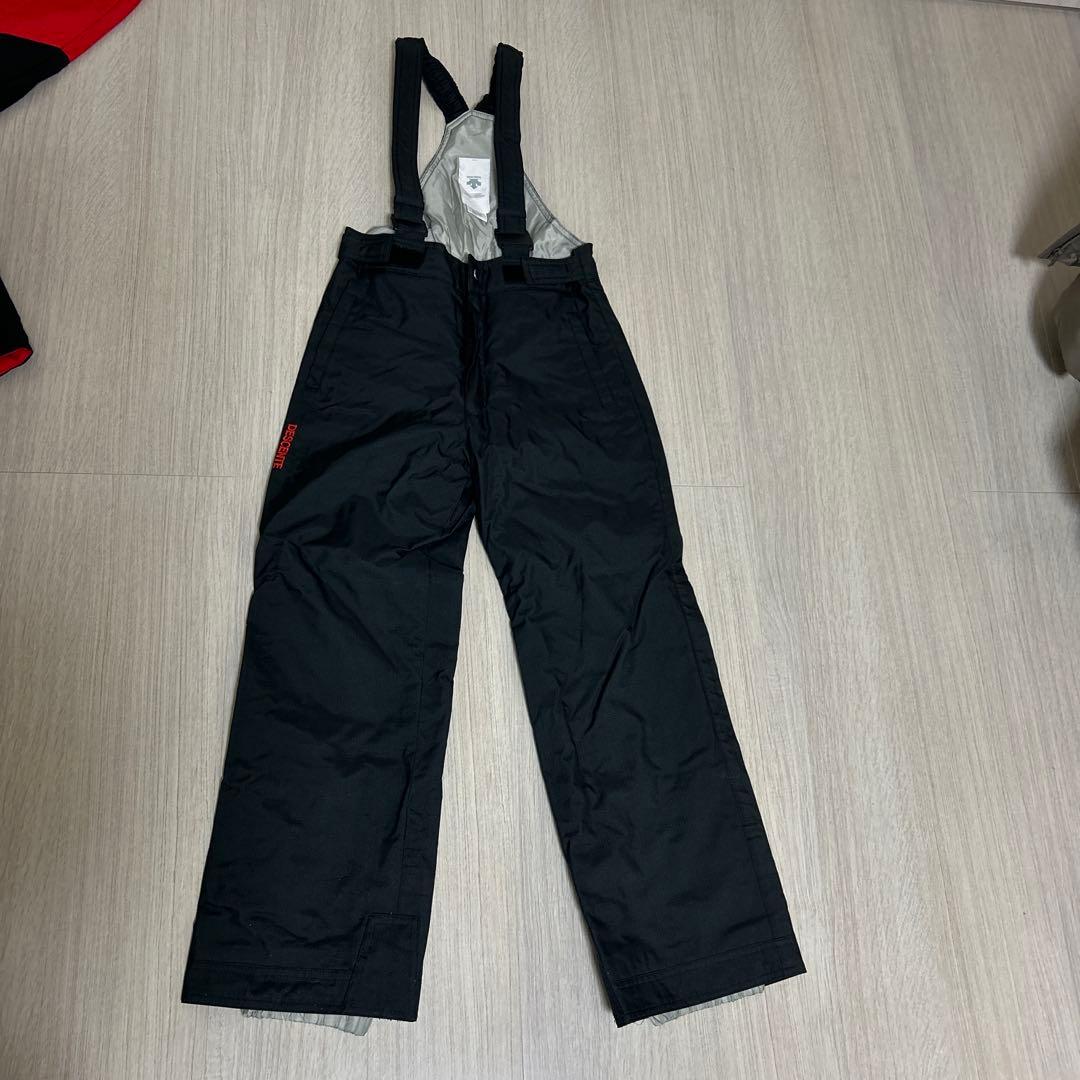 DESCENTE Move Sport 140 子ども用スキーウェア 黒/赤
