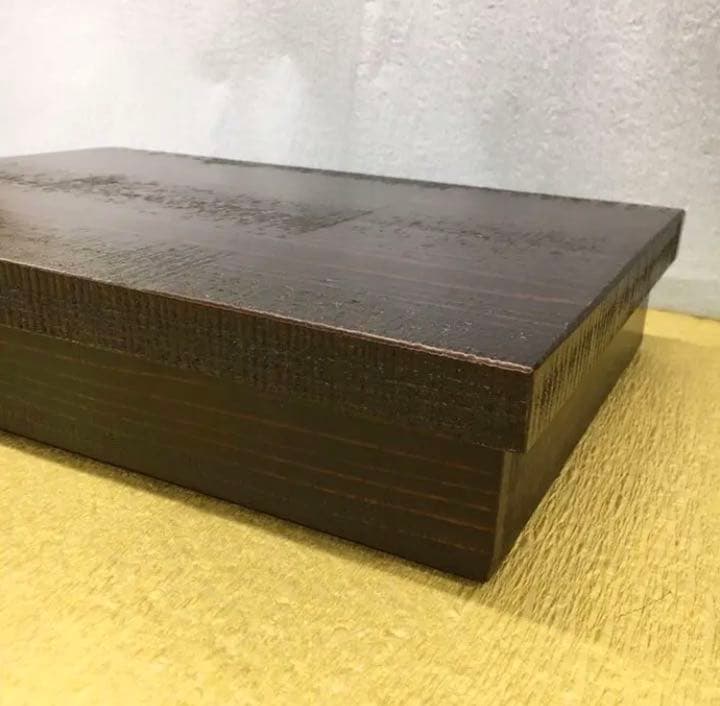 ヤマコー 杉・荒彫長方松花堂弁当 身・蓋・仕切セット K0903D