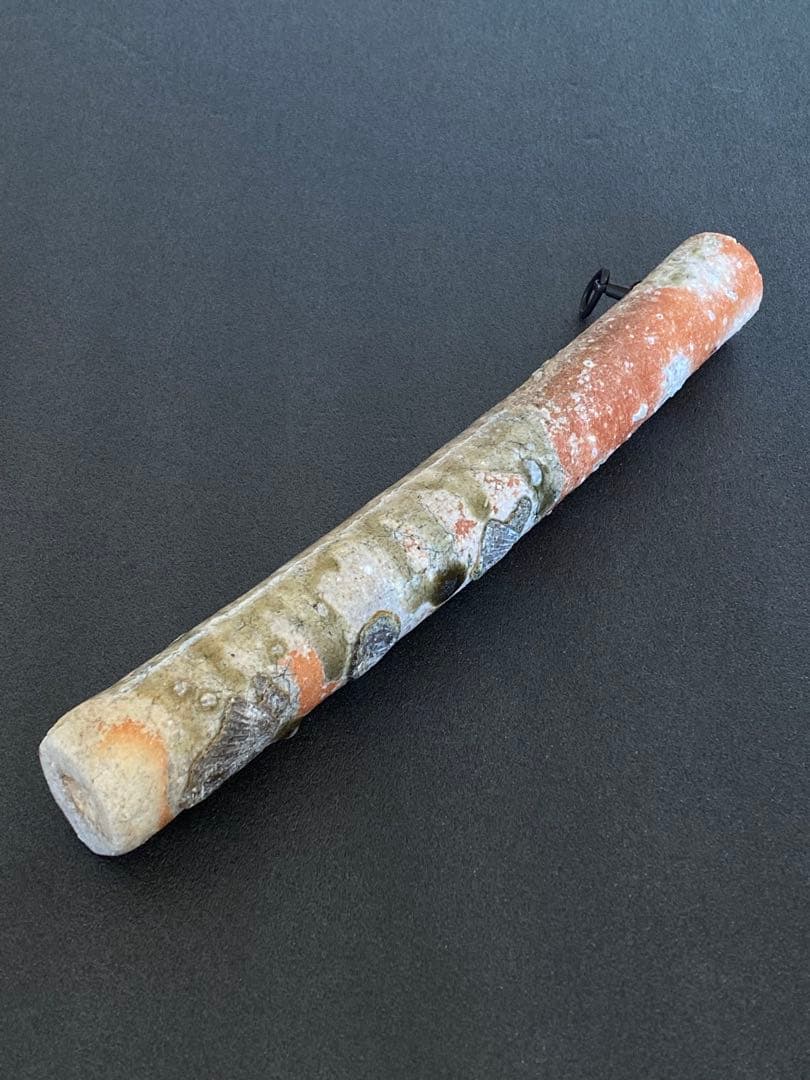 信楽焼 Shigaraki 尺八花入 掛花入 Vase 古谷道生 H03