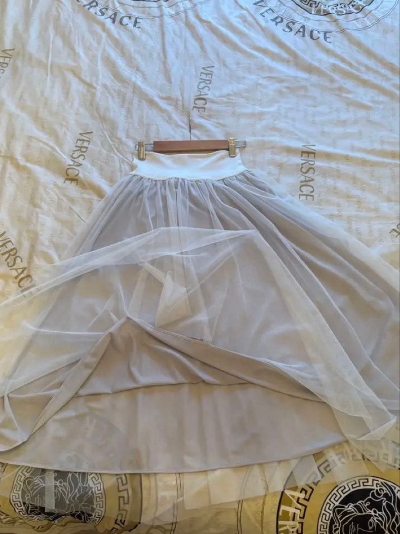 Chacott チュール フレアロングスカート ベージュSize: M