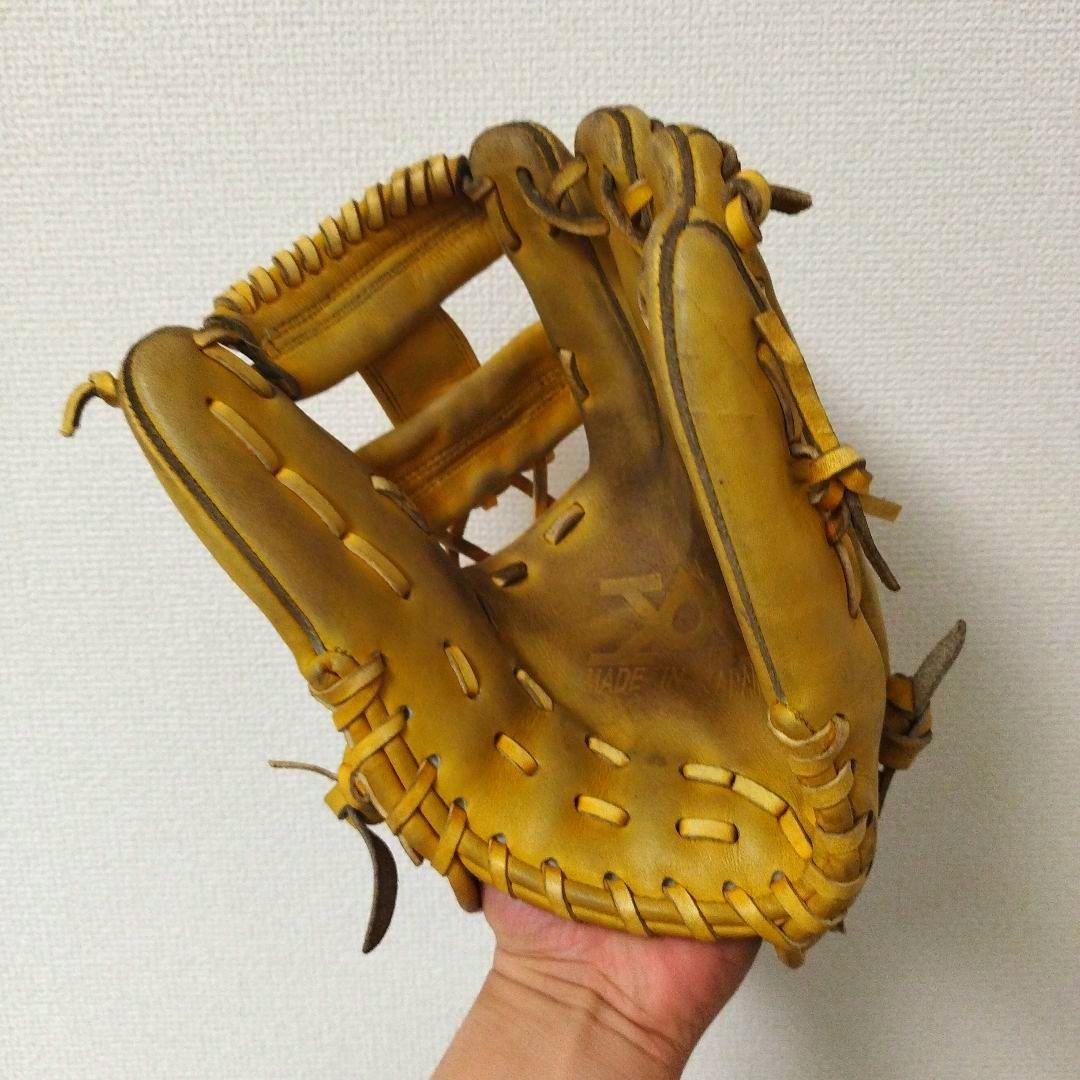 066 ヤマト 美品 型抜群 硬式兼軟式 内野手用グローブ