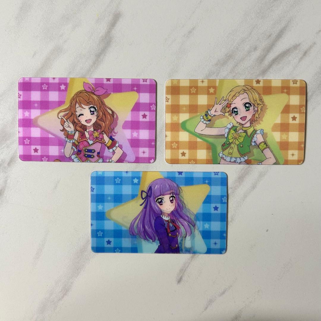 アイカツ　韓国限定特典 レンチキュラーフォトカード あかり　スミレ　ひなき