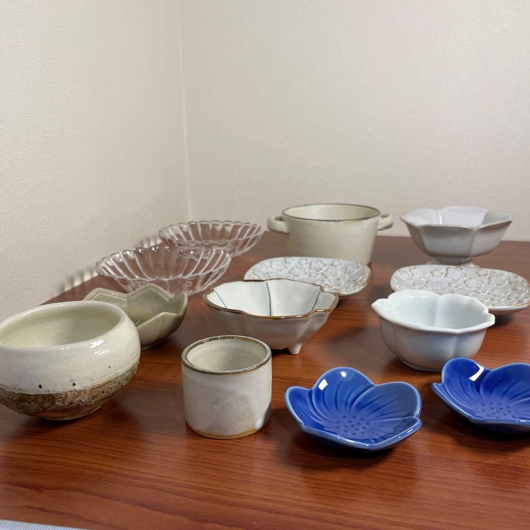 豆皿 まとめ売り 器 食器 お皿 皿 和食器 小鉢 小皿 まめ皿 花 お花 花皿