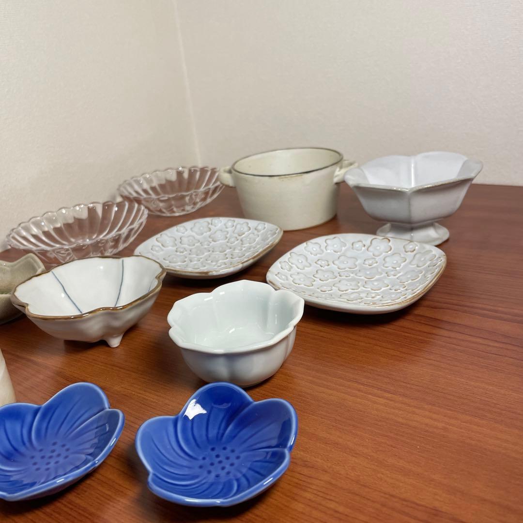 豆皿 まとめ売り 器 食器 お皿 皿 和食器 小鉢 小皿 まめ皿 花 お花 花皿