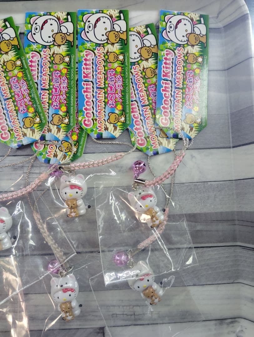 レア　オコジョ親子　バージョン　キティ　根付　ストラップ　まとめ売り