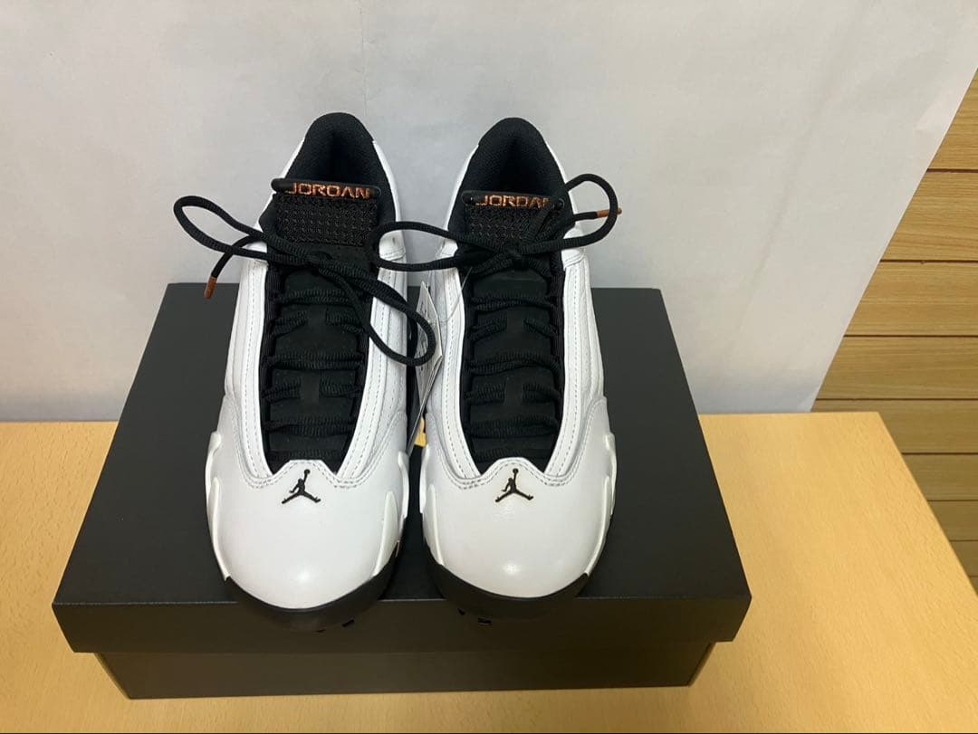 Nike Air Jordan 14 G ホワイト/ブラック/オレンジ