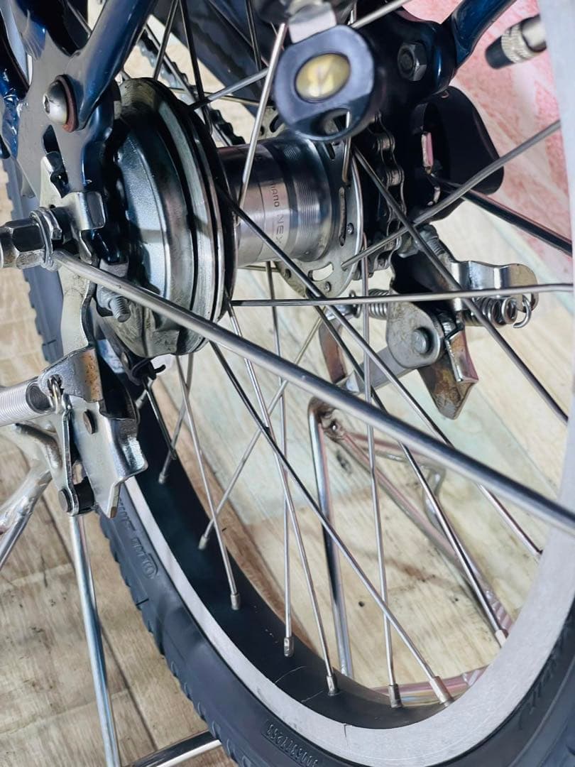 K2242 電動自転車ブリヂストン子供乗せ 20インチ ブルー 8.9Ah