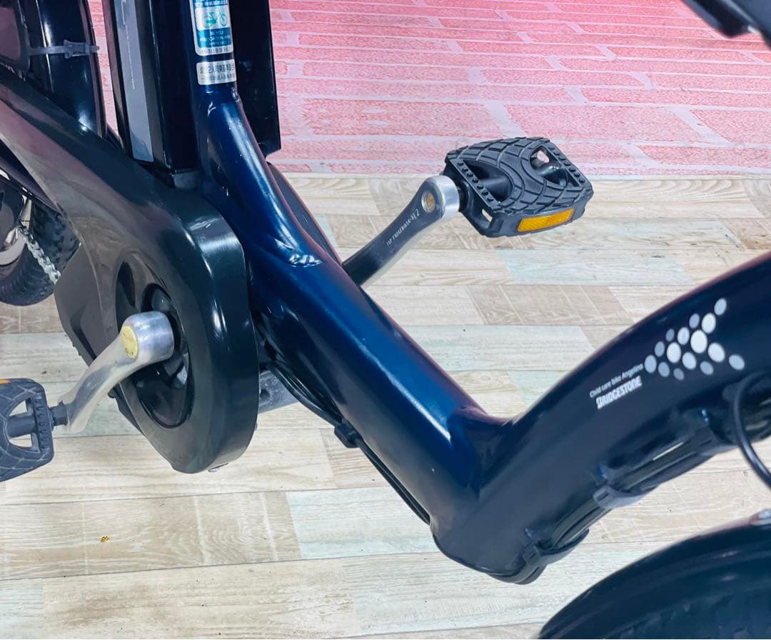 K2242 電動自転車ブリヂストン子供乗せ 20インチ ブルー 8.9Ah
