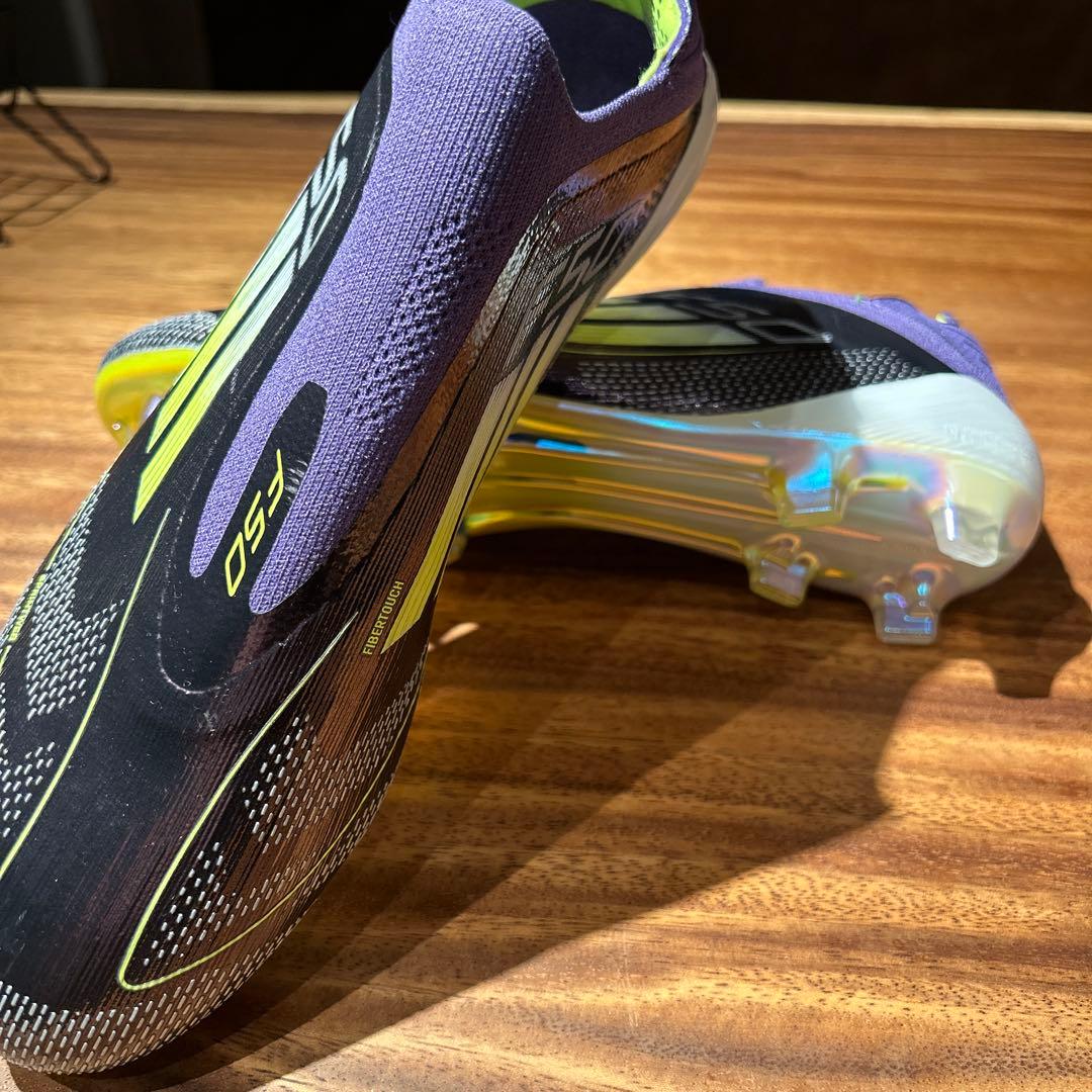 F50 ELITE FG サッカーシューズ スパイク 紫黒黄緑