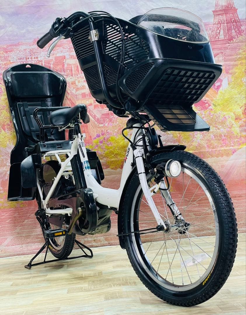 ZK3741　電動自転車 ヤマハ パスキス 子供乗せ 20インチ 送料無料