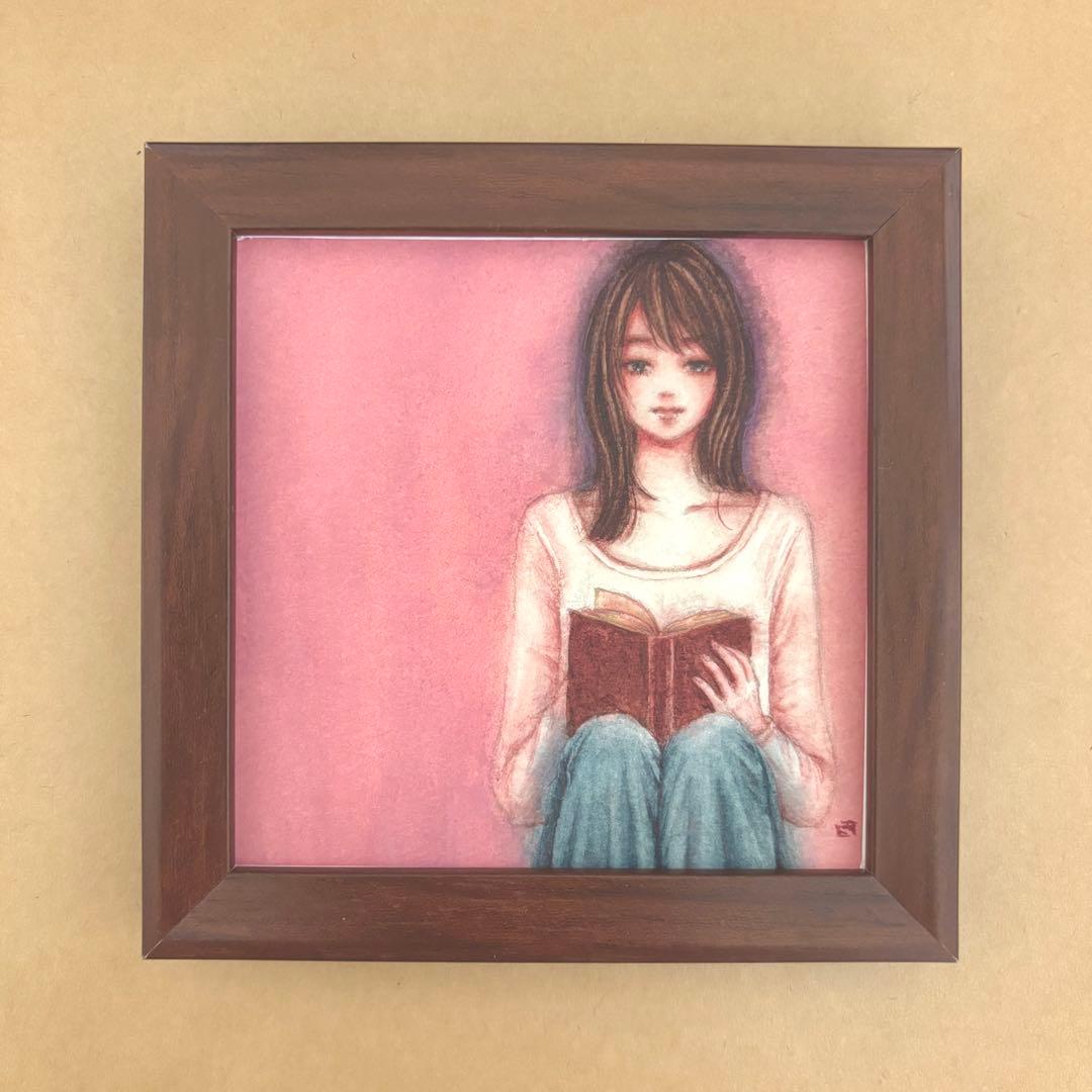 『対話』（手描きイラスト・オリジナル・絵画・水彩画・人物画・原画）