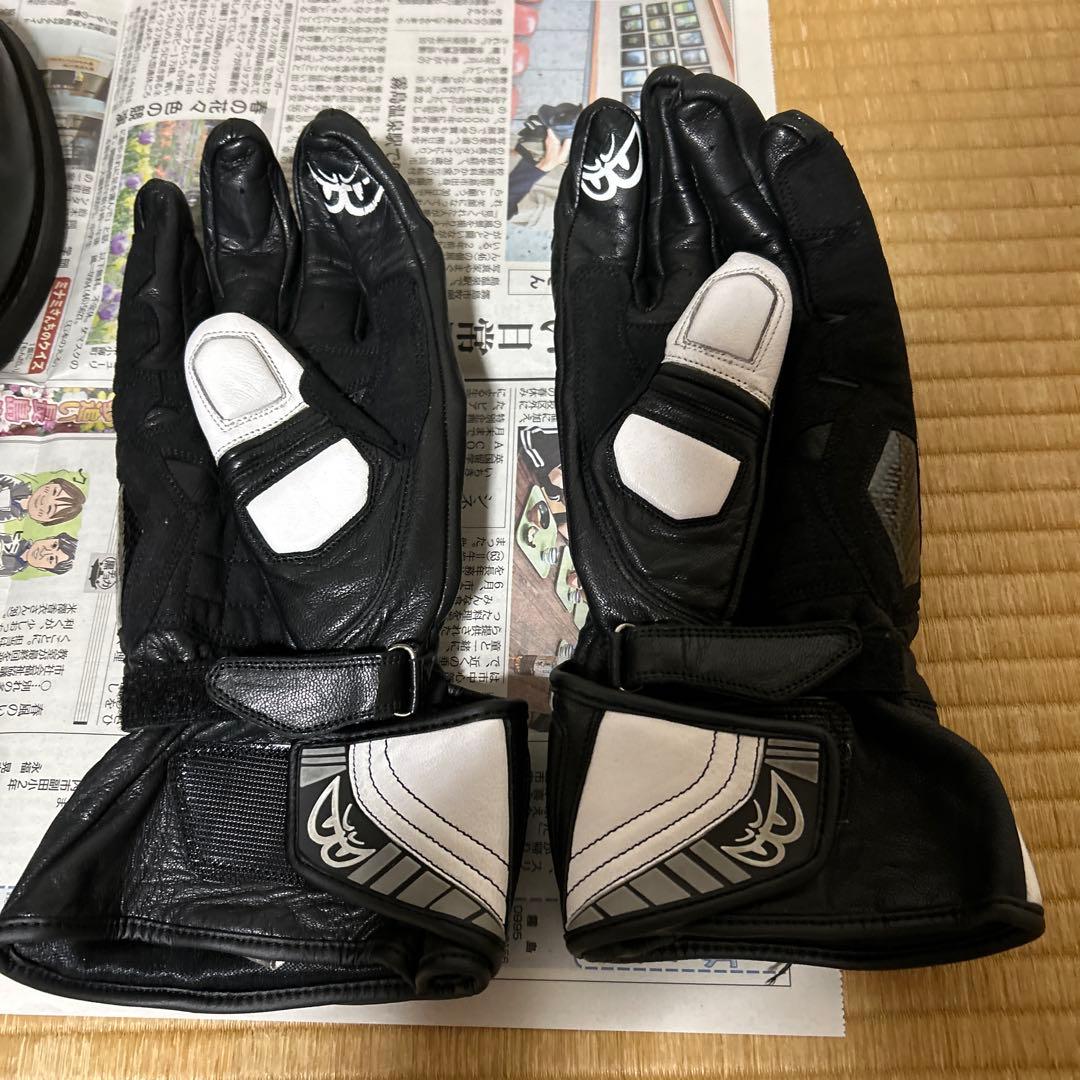 バイクブーツとグローブセット