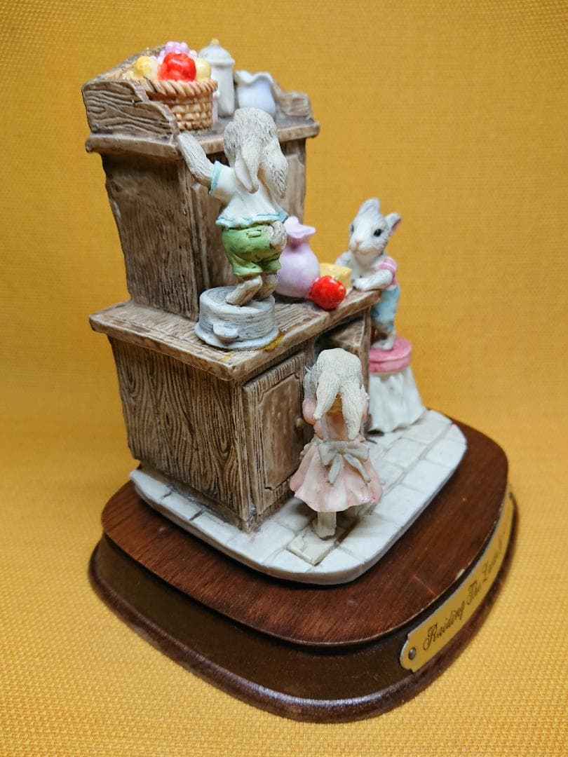 【美品】ウサギ　兎　ビンテージ　置物　インテリア　工芸品　美術品　A3353