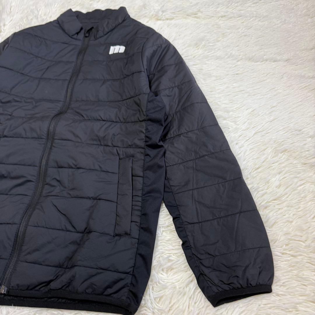 【マンシングウェア】美品 中綿ジャケット ブラック ロゴ Mサイズ レディース