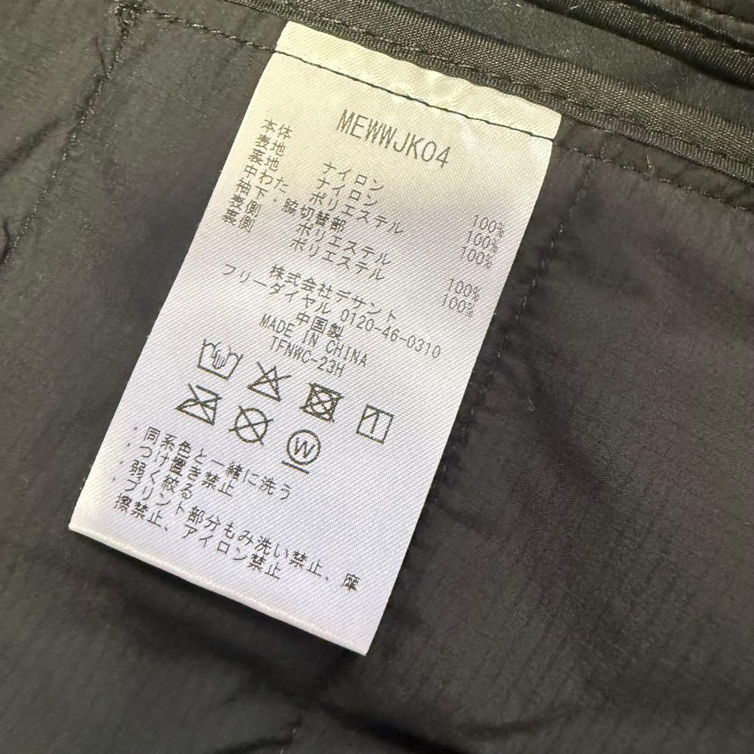 【マンシングウェア】美品 中綿ジャケット ブラック ロゴ Mサイズ レディース