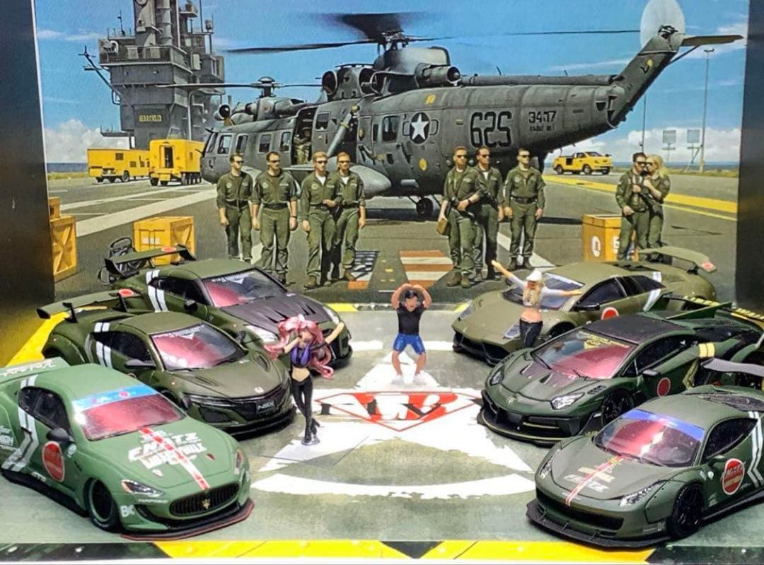 ラスト1台　1/64サイズ　LBWK ホンダ　NSX ゼロ戦カラー