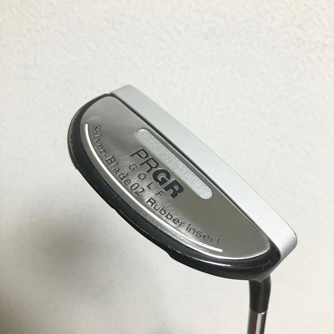 【グリップ新品】33インチ/PRGR Silver-Blade02プロギアパター