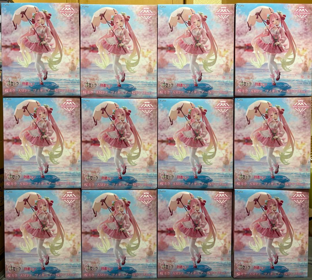 桜ミク AMP＋ フィギュア 桜ドレスver. 24個