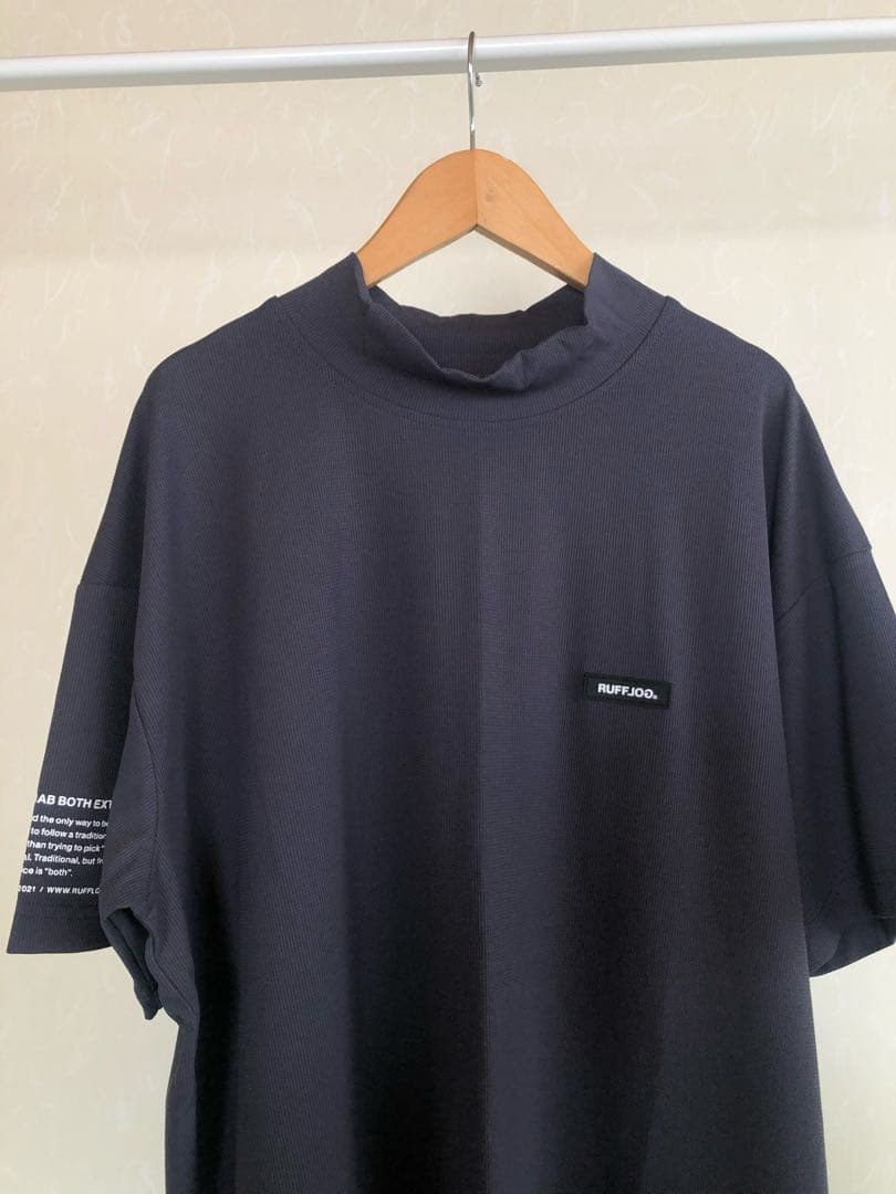RUFFLOG MOCK NECK TEE サイズM グレー