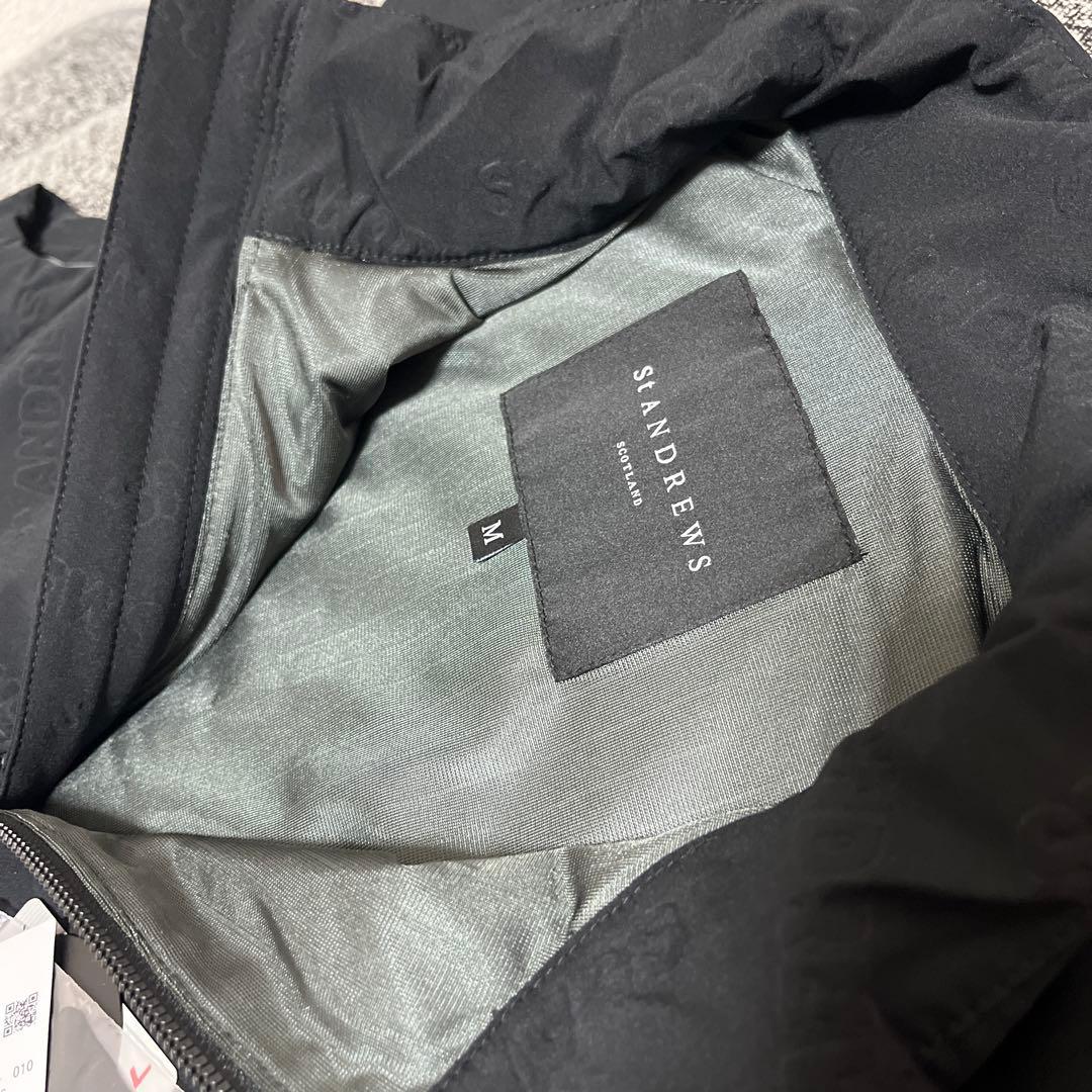 新品　セントアンドリュース　M 中綿　ベスト　保温　防風　黒　ブラック