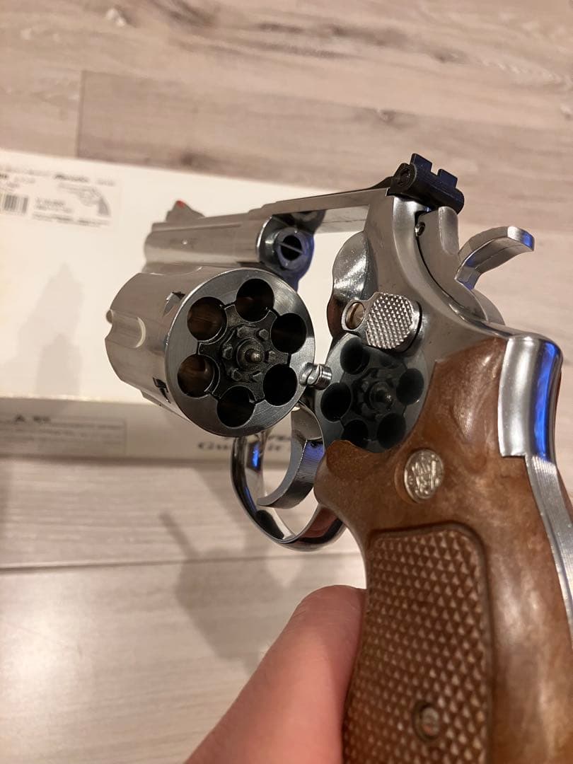 マルシンスミス&ウェッソンM686/4インチシルバーABCプラグリップ