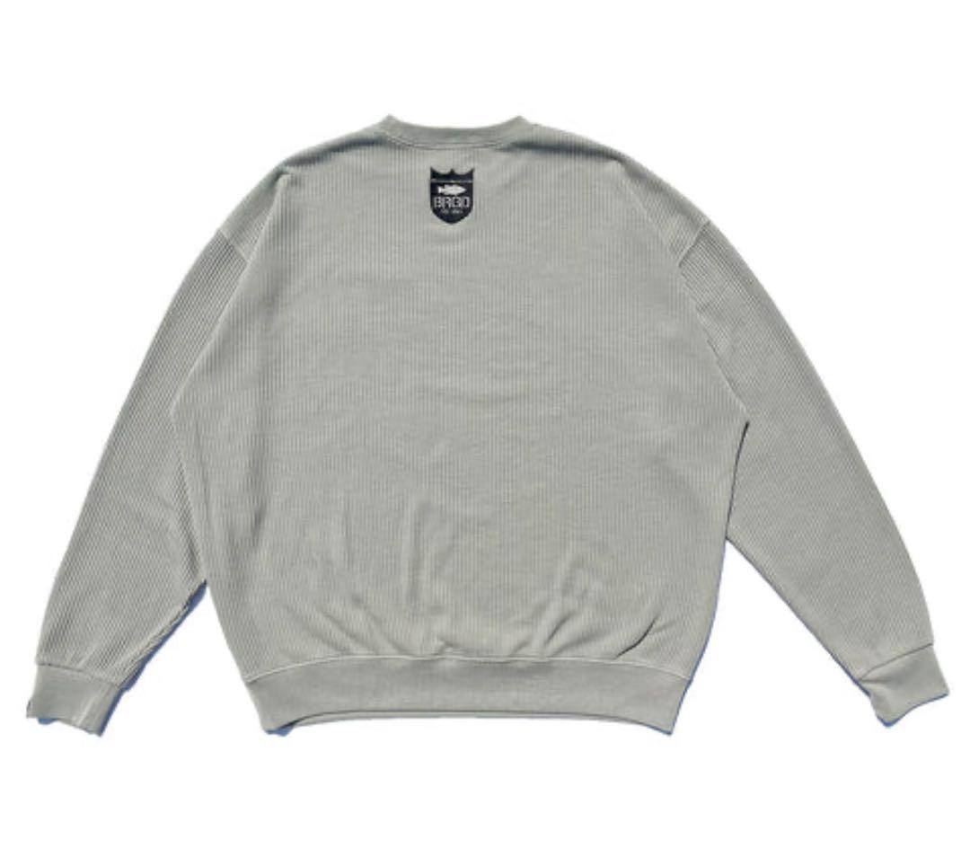 BASS BRIGADEサーマルロングTシャツグレーLサイズ★バスブリゲード