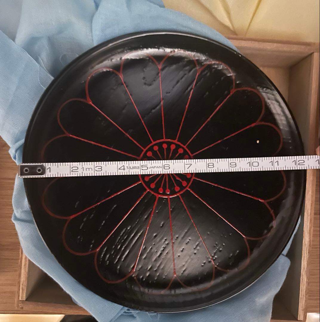 未使用品　象彦　漆器　和皿揃　銘々皿　菓子器　5客×2セット　工芸品　共箱