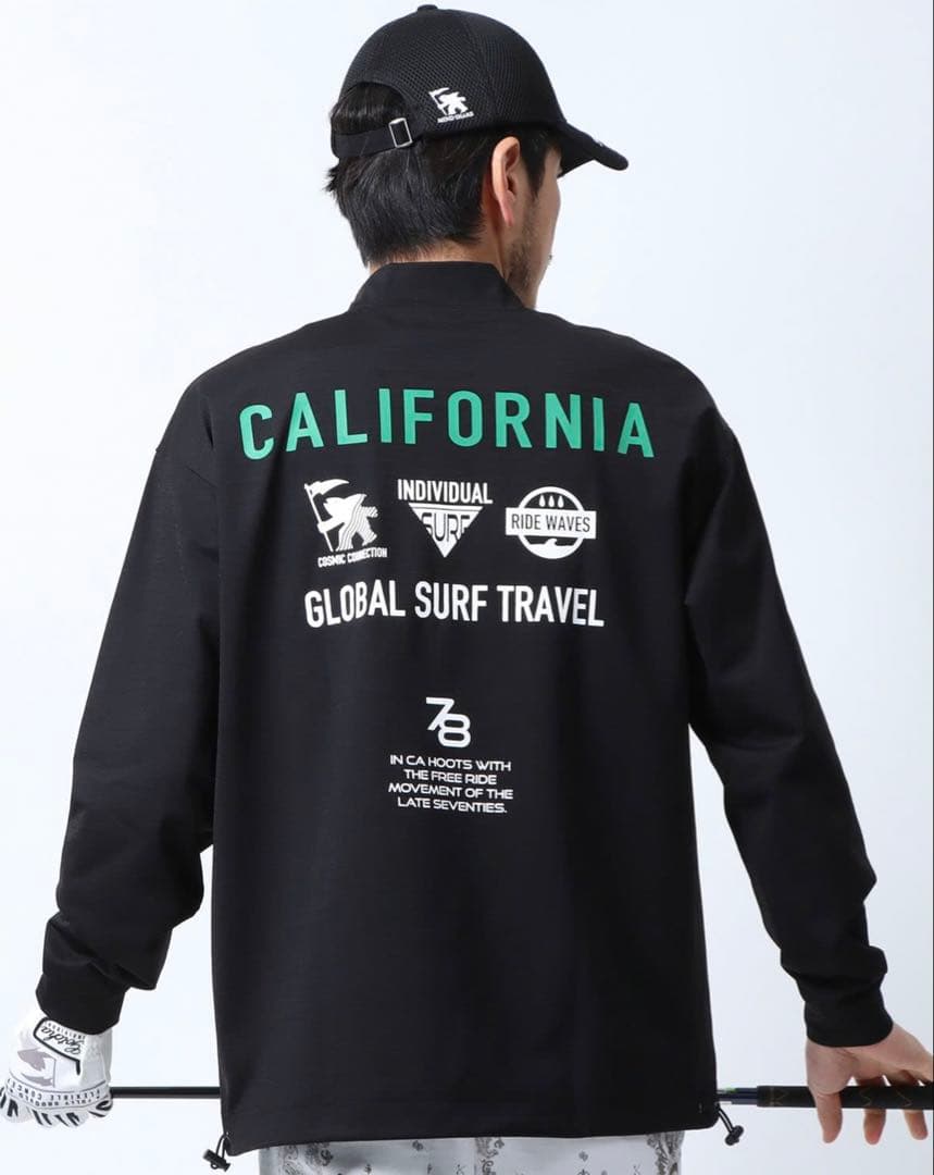 GOTCHA GOLF ガッチャゴルフ　モックネックシャツ　ブラック　L 新品