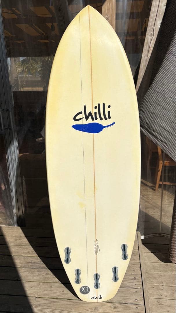 専用　chilli ショートボード トライフィン チェリーペッパ
