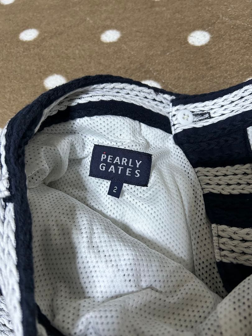 PEARLY GATES ストライプショートパンツ