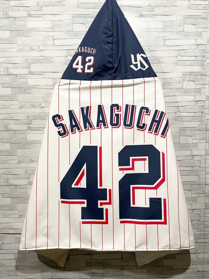 東京ヤクルトスワローズ フード付き ポンチョ ユニホーム 42坂口智隆選手