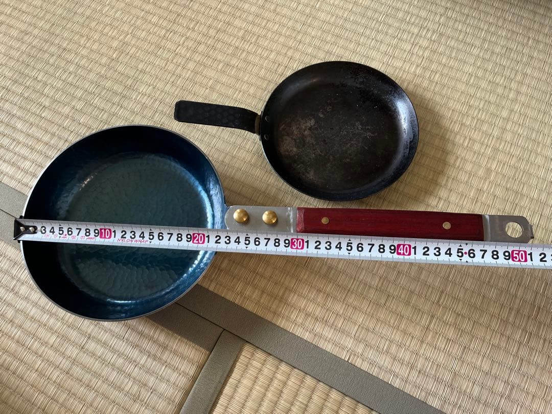 職人手作り　鉄フライパン　アウトドア　キャンプ用